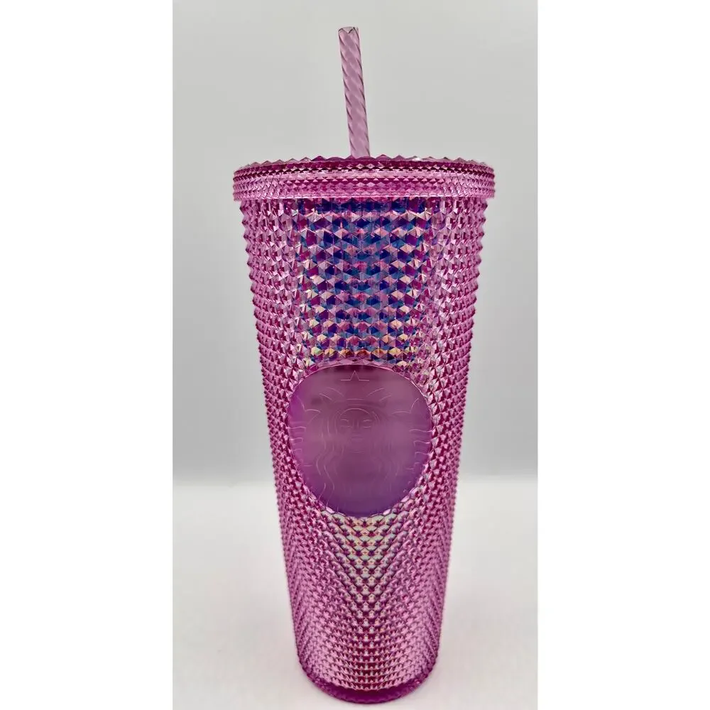 Disneyland + Starbucks 50th Limited Edition Magical Pink Iridescent Studded Cup